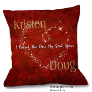 Romantic Pillows with Sentimental Messages